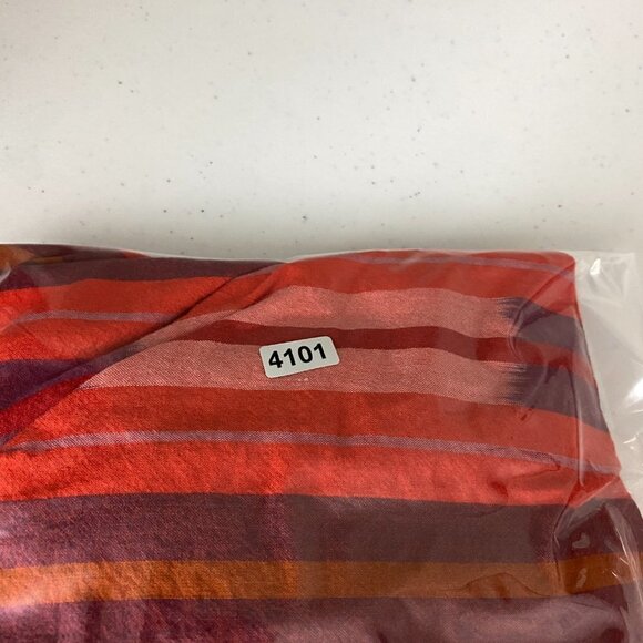 Madewell Ikat Peasant Popover Top Shirt Blouse Womens Small Red Balloon Sleeves - Picture 8 of 8